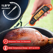 TempPro TempSwift PLUS TP710 Leave-In Meat Thermometer — Oven & Grill Safe with Timer