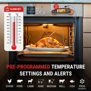 TempPro TempSwift PLUS TP710 Leave-In Meat Thermometer — Oven & Grill Safe with Timer