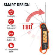 TempPro TempSwift PLUS TP710 Leave-In Meat Thermometer — Oven & Grill Safe with Timer