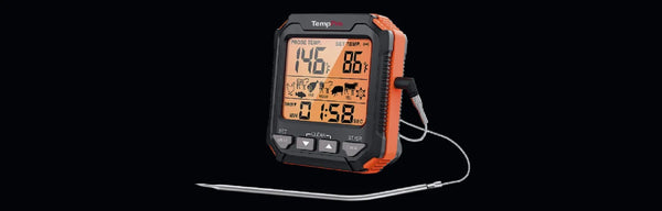TempPro TempTrack CORE TP716 Leave-In Meat Thermometer — Oven-Safe Probe, Large Display