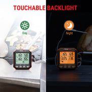 TempPro TempTrack PLUS TP717 Leave-In Meat Thermometer — Oven & Grill Safe, Backlit Display