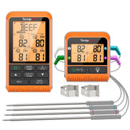 TempPro TempSync PLUS TP829B Wireless Meat Thermometer — 1000FT RF Range, 4 Probes & Dual Timers
