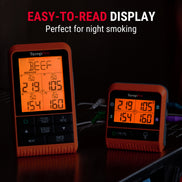 TempPro TempSync PLUS TP829B Wireless Meat Thermometer — 1000FT RF Range, 4 Probes & Dual Timers