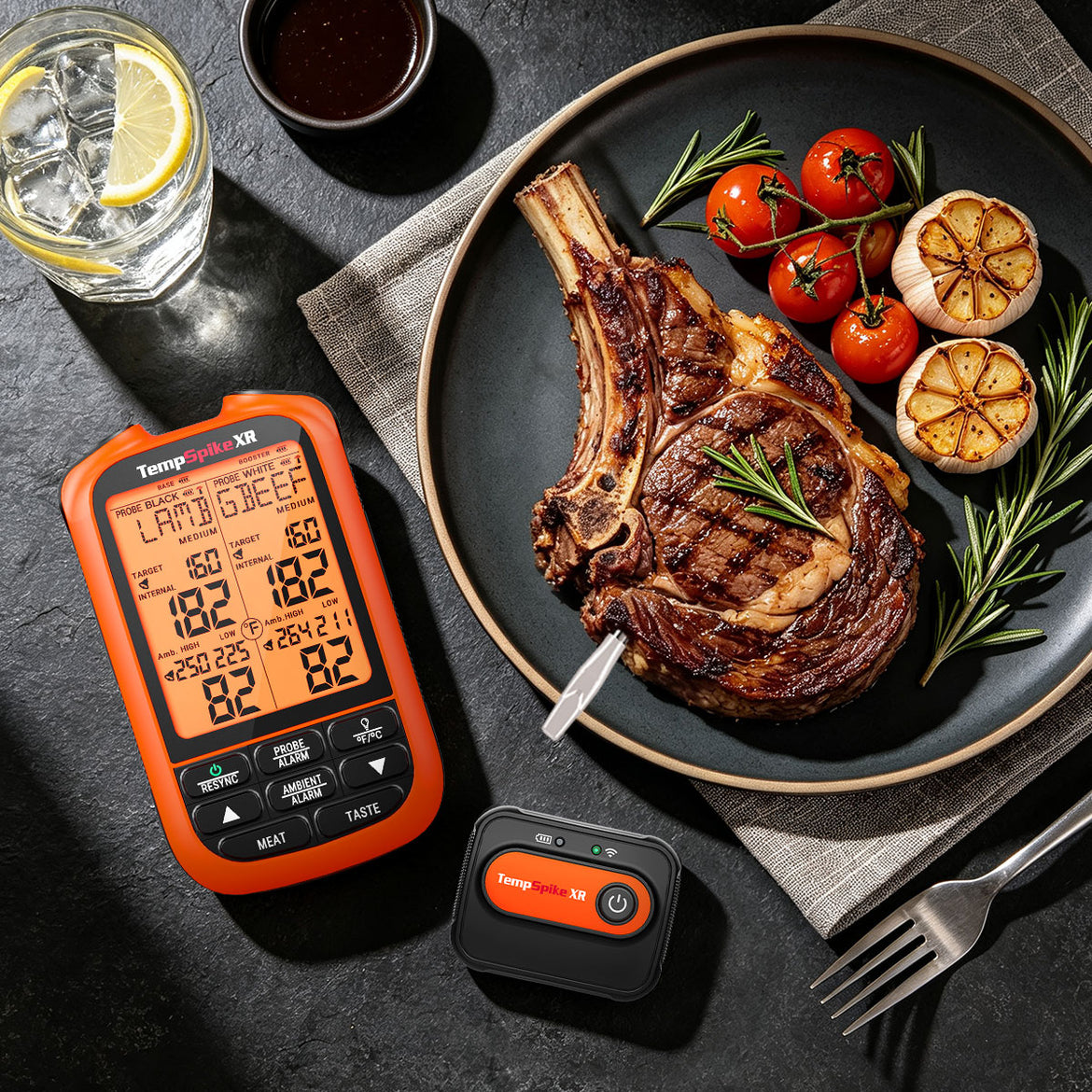 TempPro TempSpike XR TP863B Wireless Meat Thermometer — 2000FT RF Range, 2 Wire-Free Probes