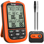 Termómetro inalámbrico para carne TempPro TempSpike XR TP863B — Alcance RF de 2000 pies, 2 sondas inalámbricas