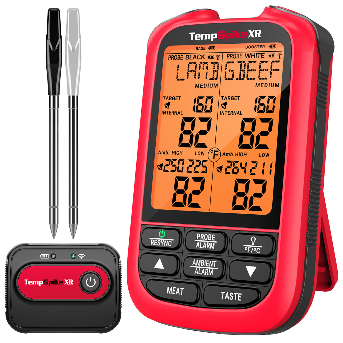 Thermomètre à viande sans fil rouge TempSpikeXR TP863B 2000 pieds