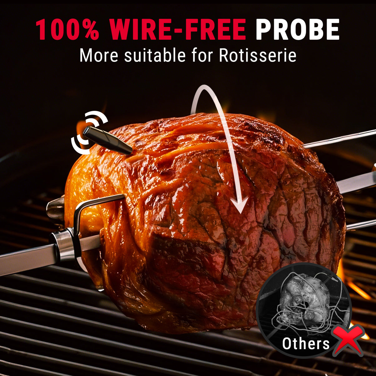 TempSpikeXR TP863B 2000FT Red Wireless Meat Thermometer