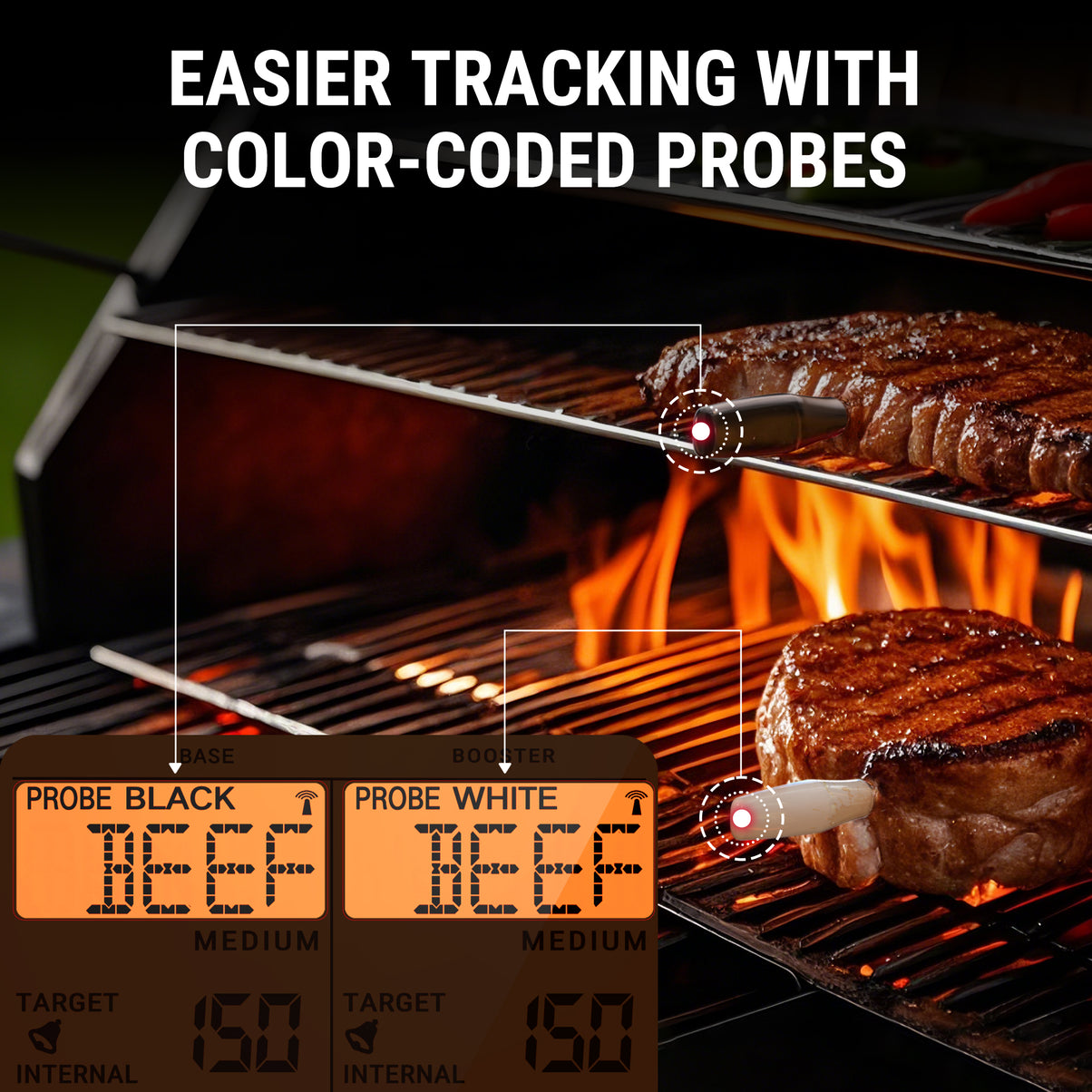 TempSpikeXR TP863B 2000FT Red Wireless Meat Thermometer
