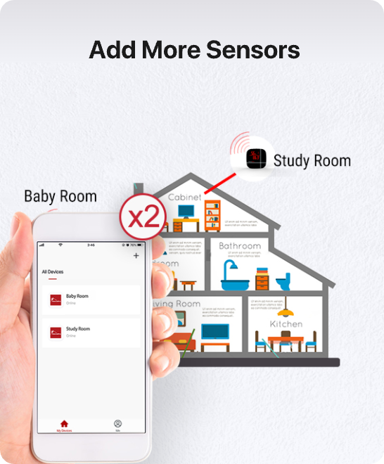 Thermomètre et hygromètre WiFi TP90