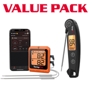TempPro TP920 Thermomètre à viande Bluetooth + TP605 Thermomètre à lecture instantanée — Pack économique