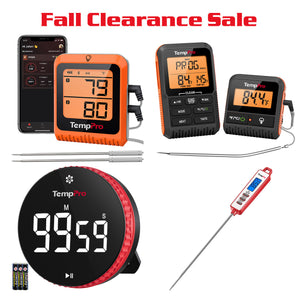 Starter Kit (2nd Batch): Bluetooth, App-Free 300' Wireless, Instant-Read & Timer