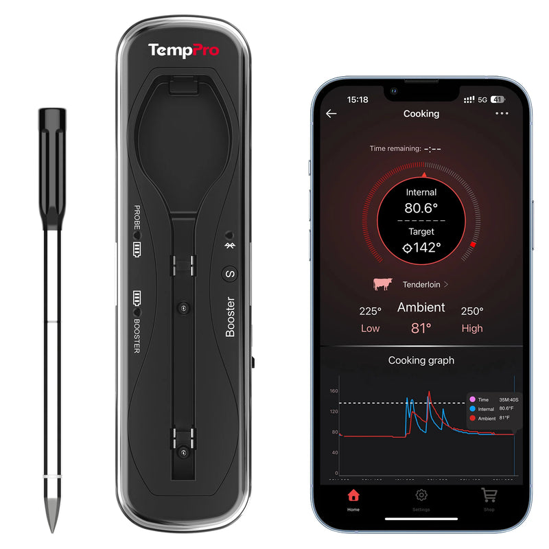 Thermomètre à viande sans fil Bluetooth TempSpike TP960 – Portée de 150 m