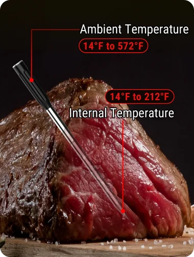 Termómetro inalámbrico para carne TP961 TempSpike con Bluetooth, color verde, alcance de 152 m