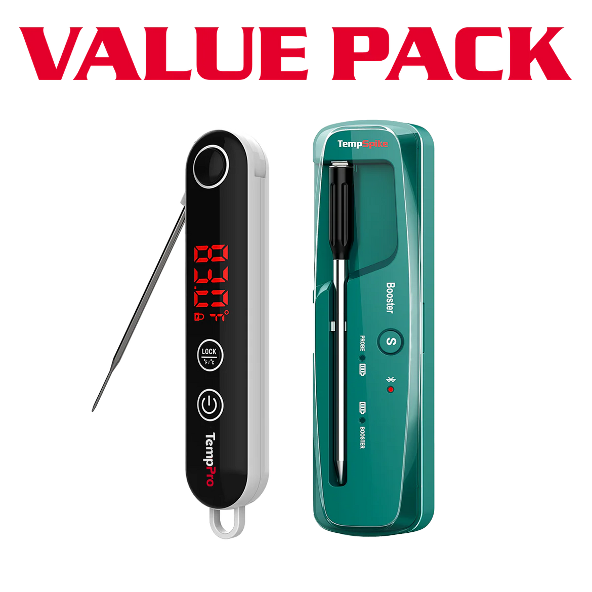 Thermometre de viande sans fil TempPro TempSpike TP961 + Thermomètre à lecture instantanée TP18S — Pack avantageux