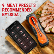 Termómetro de Carne Inteligente Inalámbrico TempPro TempSpike Plus TP970 — Totalmente Inalámbrico, Bluetooth de 180 m