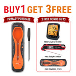 Compre 1 y llévese 1 GRATIS: Termómetro para carne inalámbrico Bluetooth TP970 TempSpike Plus (alcance de 182 m) - Marketing