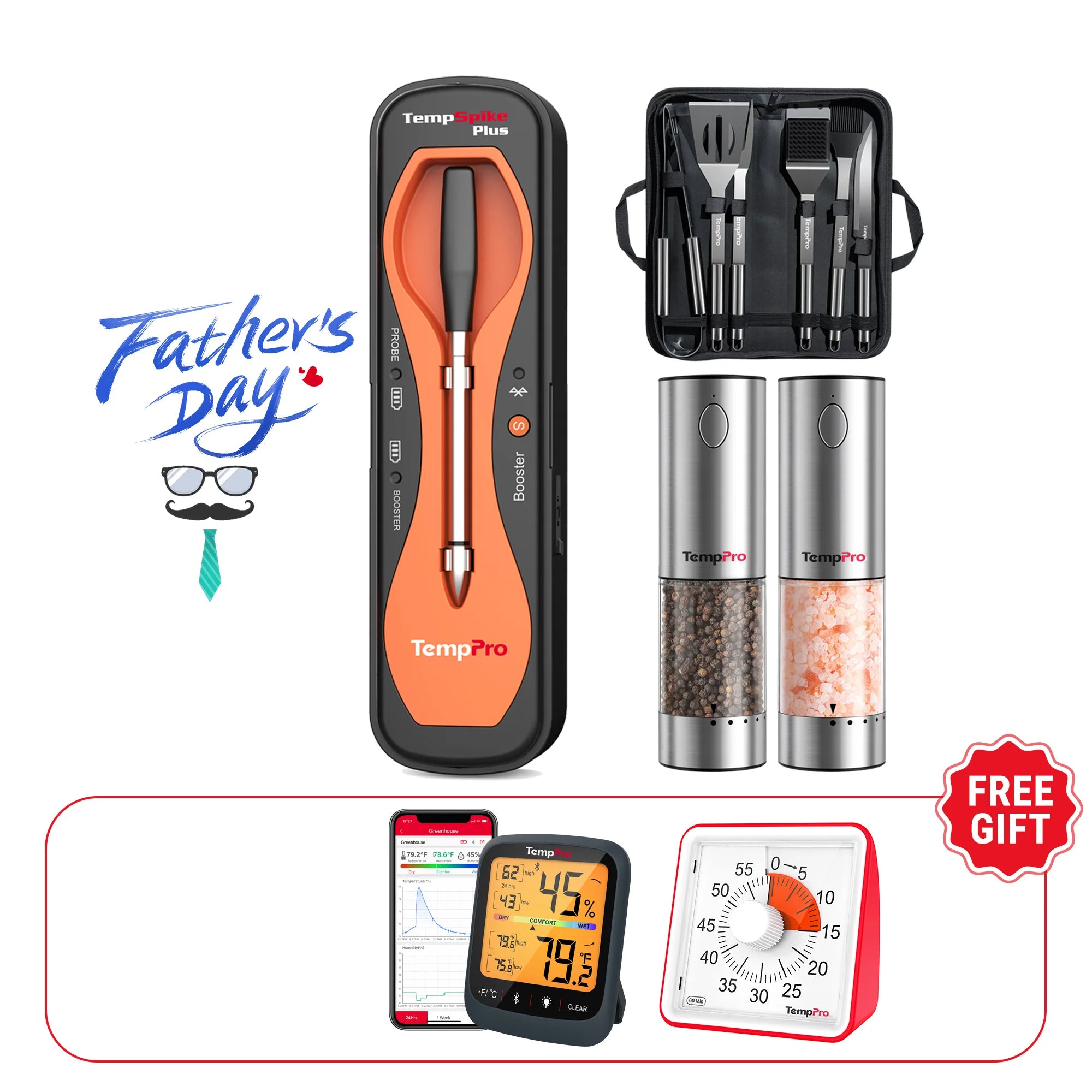 TempSpike Plus TP970  & TempPro APG710 2-Packs & TempPro AGT700