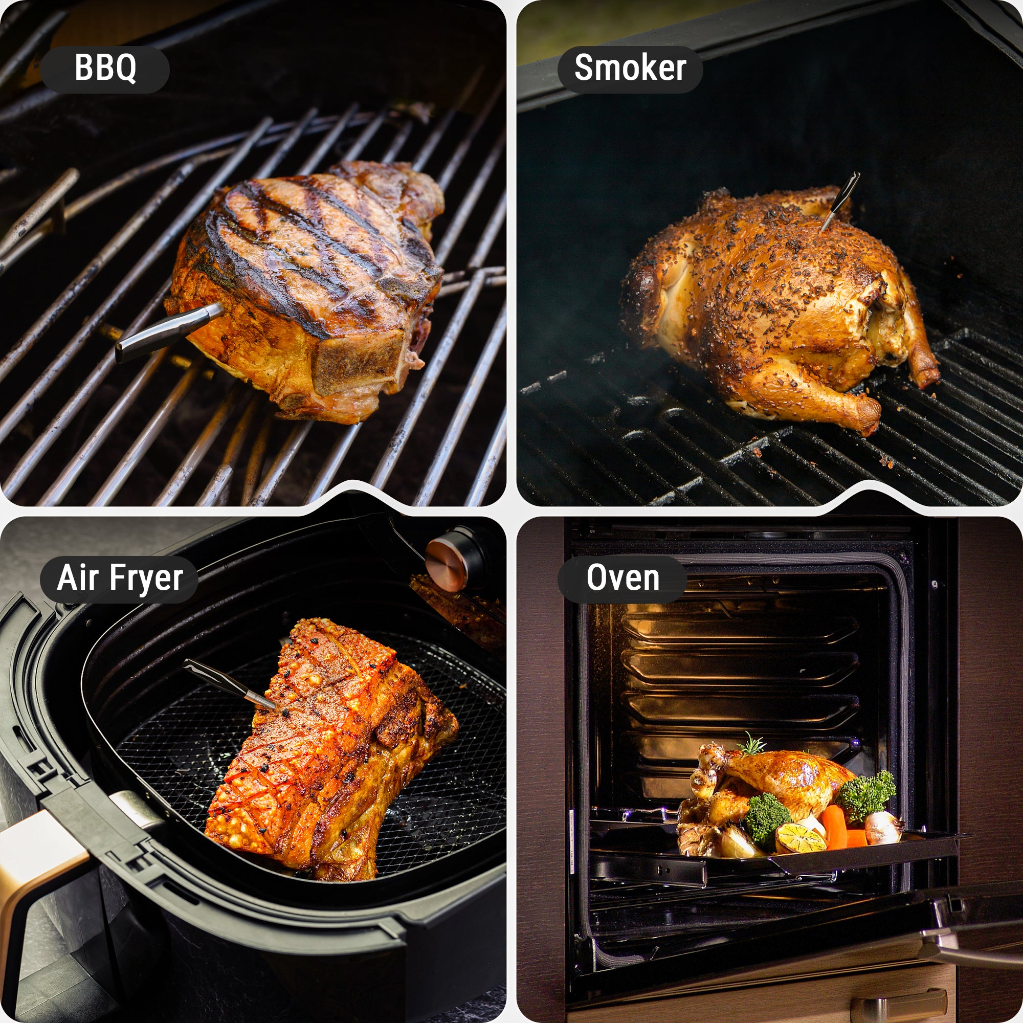 Thermomètre à viande sans fil TP972W Twin TempSpike Plus 600 pieds