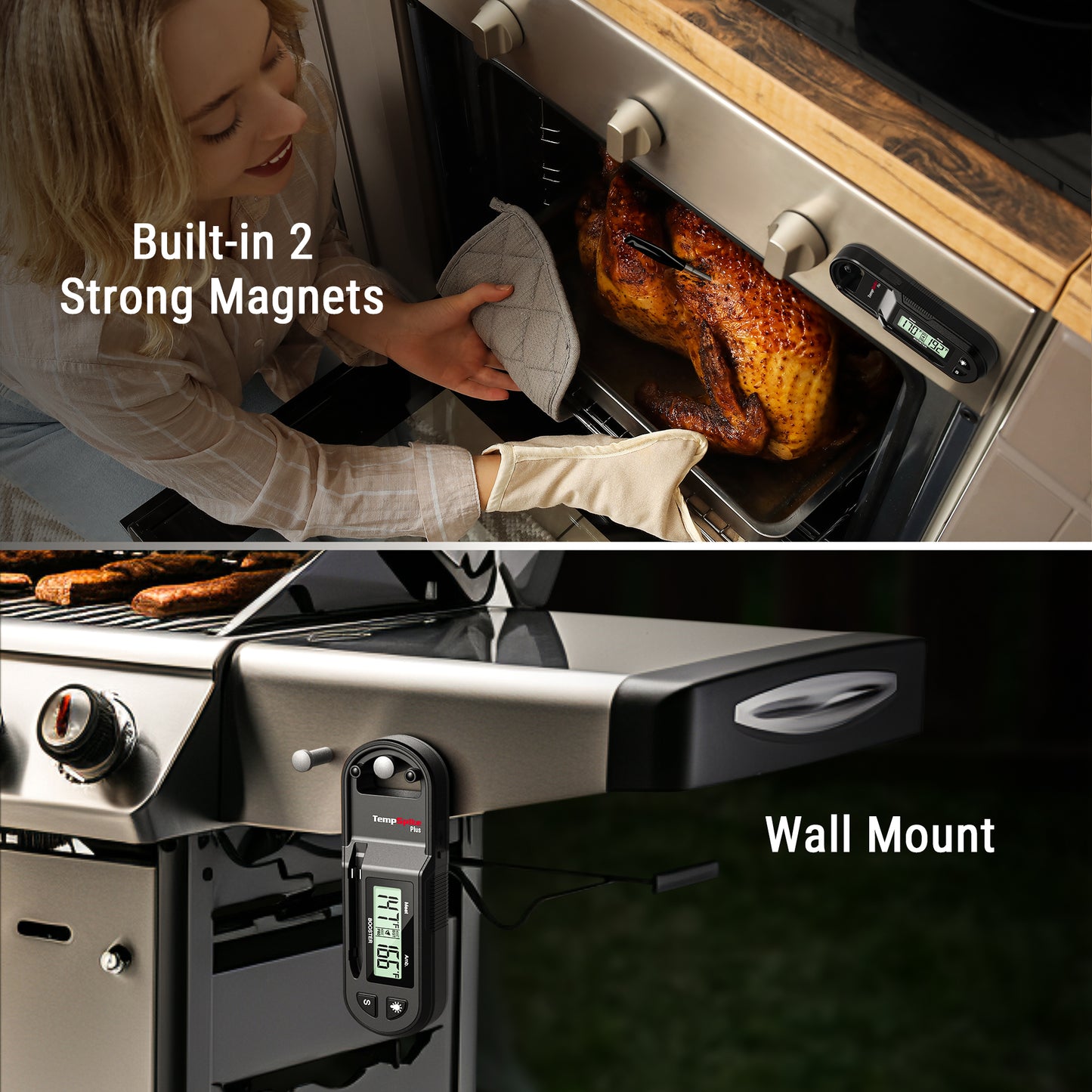 Thermomètre à viande sans fil TP972W Twin TempSpike Plus 600 pieds