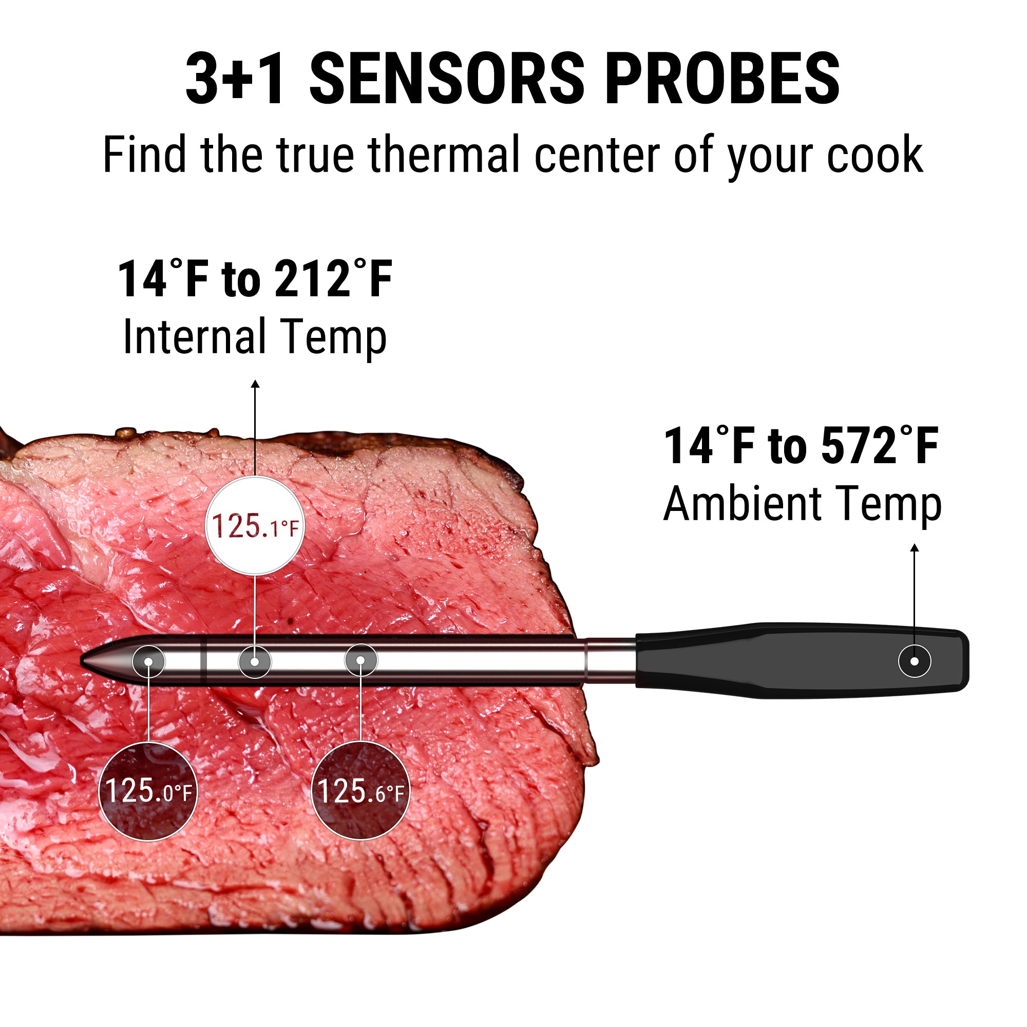 TP972W Twin TempSpike Plus 600FT Wireless Meat Thermometer