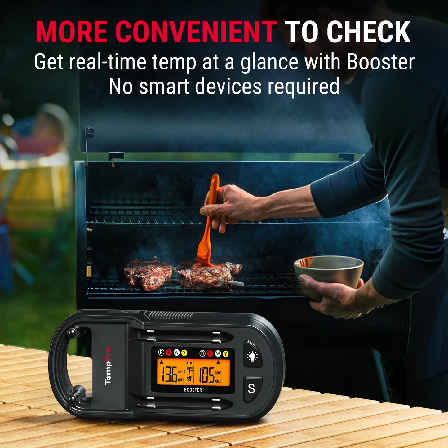 TP972W Twin TempSpike Plus 600FT Wireless Meat Thermometer
