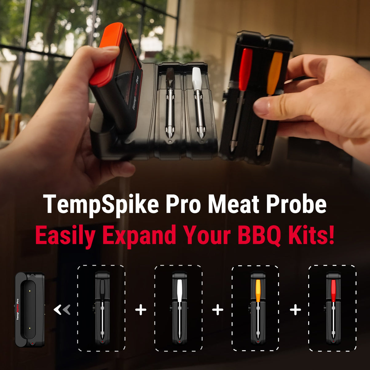 TempPro TempSpike Pro Sonda inalámbrica amarilla — Repuesto original, para TP980