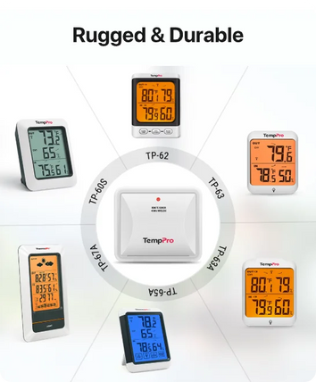 Capteur d'humidité additionnel TempPro TX-2B — 915 MHz, pour thermomètres intérieurs/extérieurs