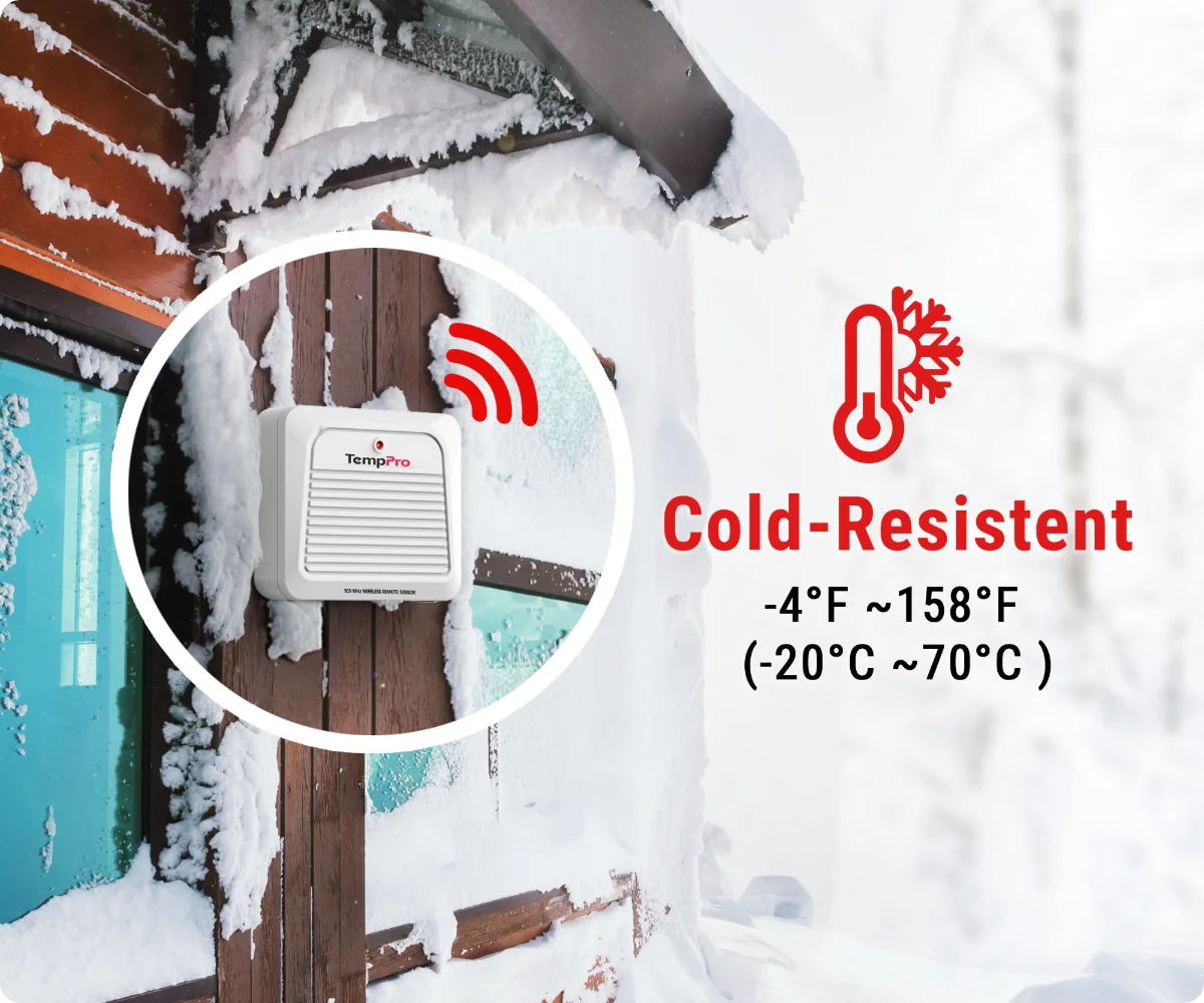 Transmisor de sensor exterior adicional ThermoPro TX-7B, solo para TP260B/TP280B