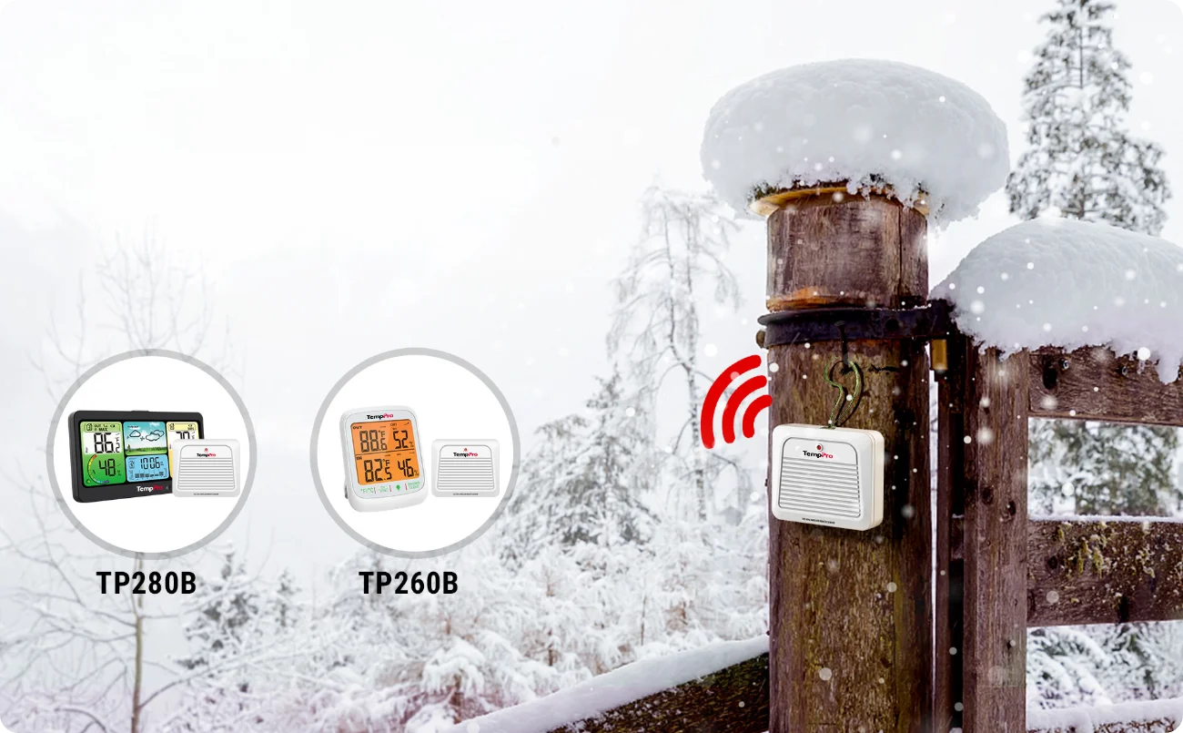 Transmisor de sensor exterior adicional ThermoPro TX-7B, solo para TP260B/TP280B