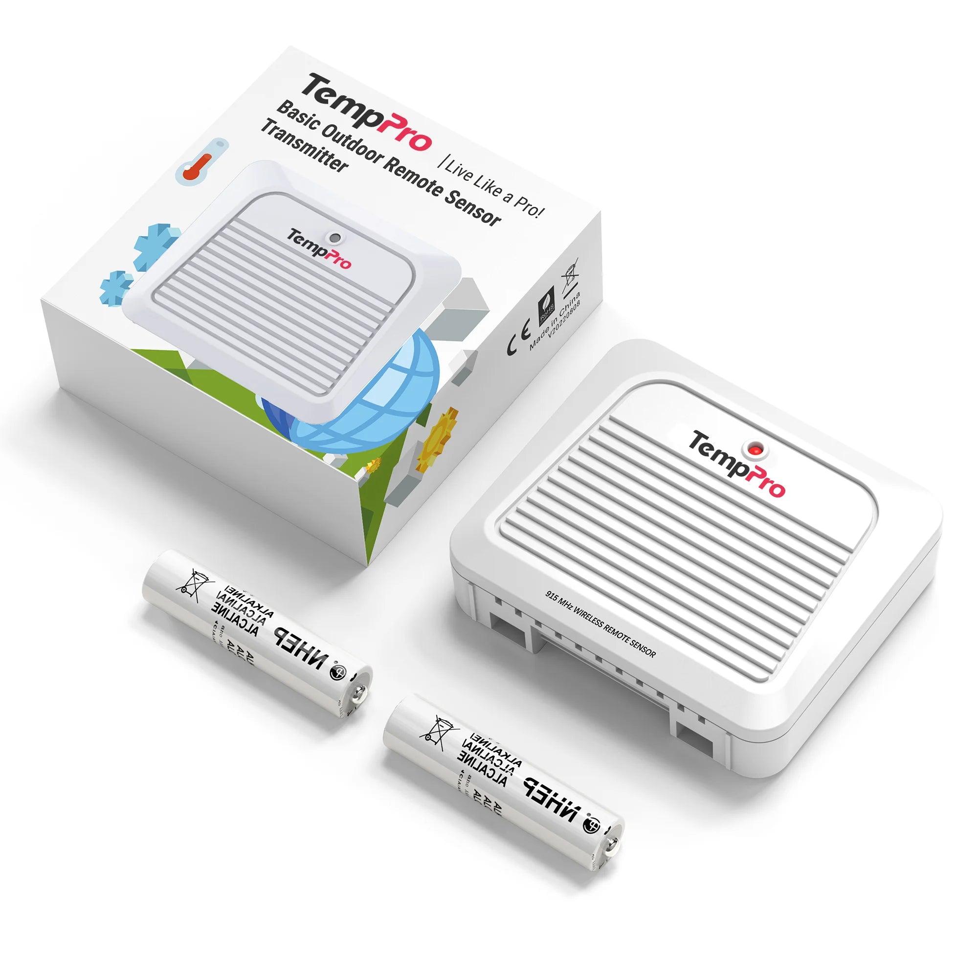 Transmisor de sensor exterior adicional ThermoPro TX-7B, solo para TP260B/TP280B