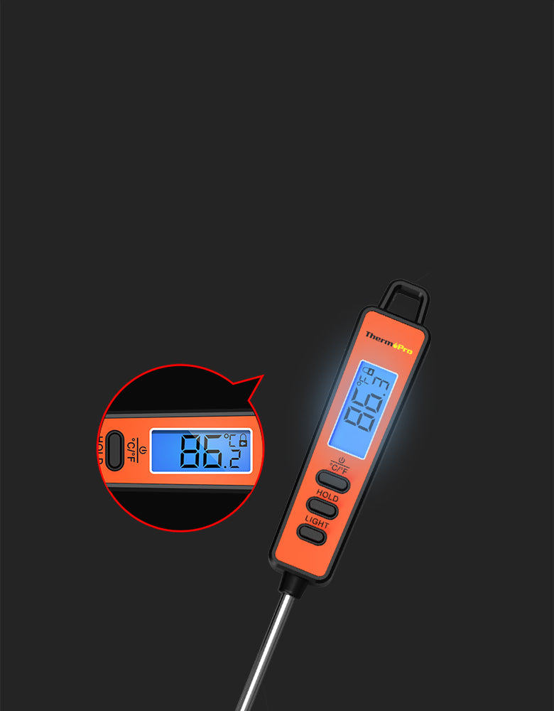 TempPro TP30 Infrared Thermometer Gun & TempPro TP01S Digital Instant-Read Meat Thermometer