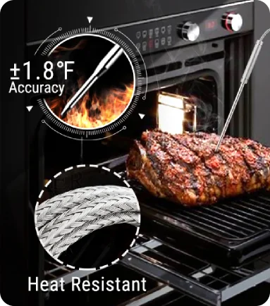 TempPro TempSync PLUS TP828BW Wireless Meat Thermometer — 500FT RF, Dual Probes, 4 Alarm Modes · Store Edition
