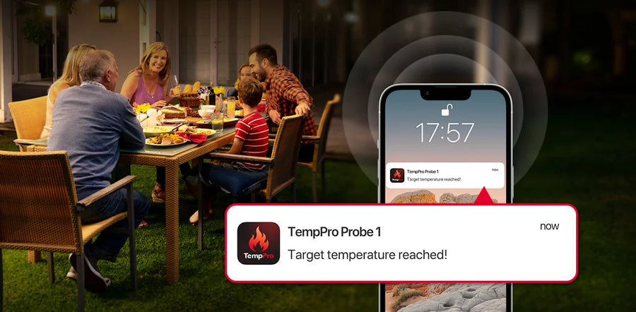 TempPro TempSync ELITE TP904 Wireless Meat Thermometer — Smart Bluetooth, App Alerts