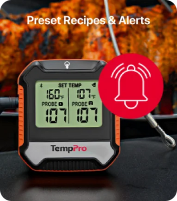 TempPro TempSync ELITE TP904 Wireless Meat Thermometer — Smart Bluetooth, App Alerts