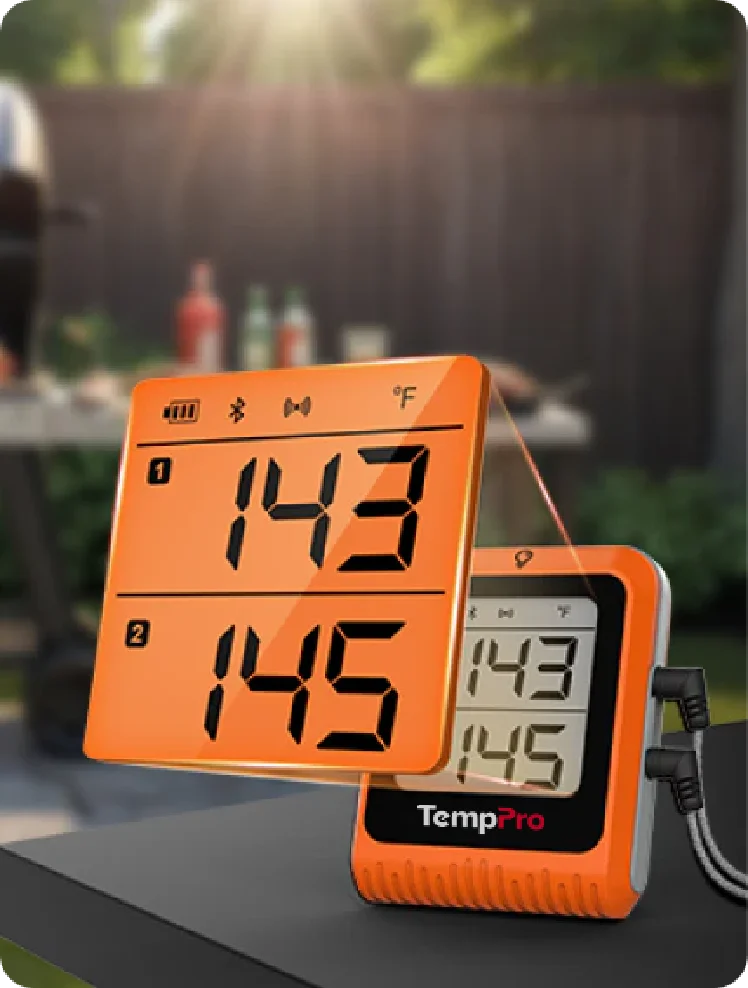 Termómetro inalámbrico para carne con Bluetooth TP920