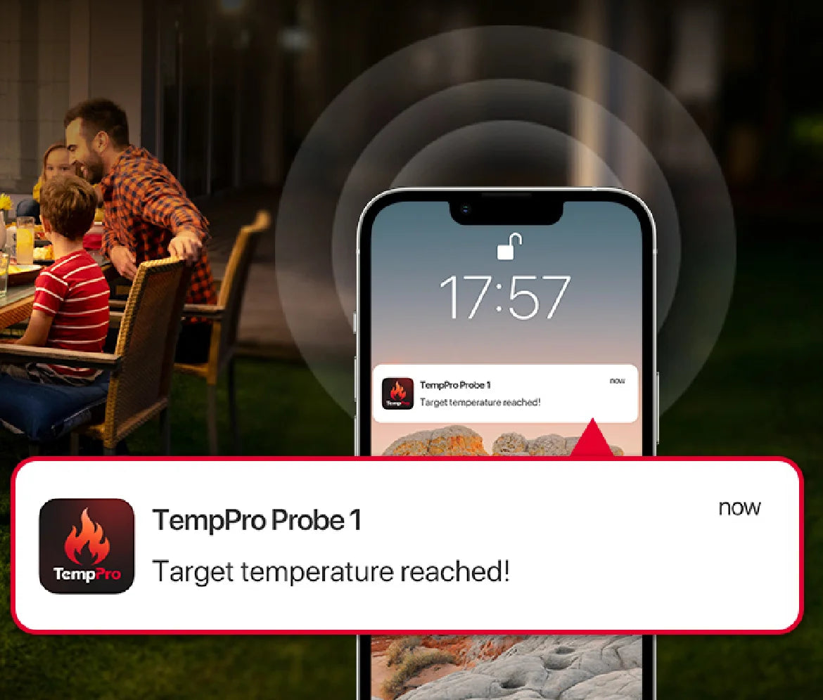 Termómetro inalámbrico para carne con Bluetooth TP920