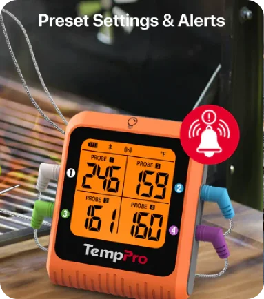 TempPro TempSync PRO TP930 Wireless Meat Thermometer — Smart Bluetooth, App Alerts