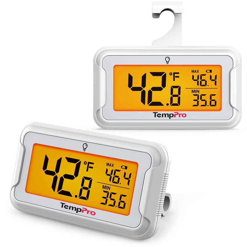 Termómetro digital para refrigerador y congelador TempPro TP110 — Impermeable IPX6, ±1.8℉