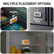 TempPro TempAir CORE TP110 Digital Refrigerator & Freezer Thermometer — IPX6 Waterproof, ±1.8℉