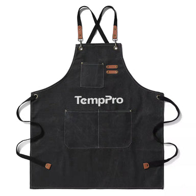TempPro BBQ & Kitchen Apron - Detachable Straps, 100% Canvas