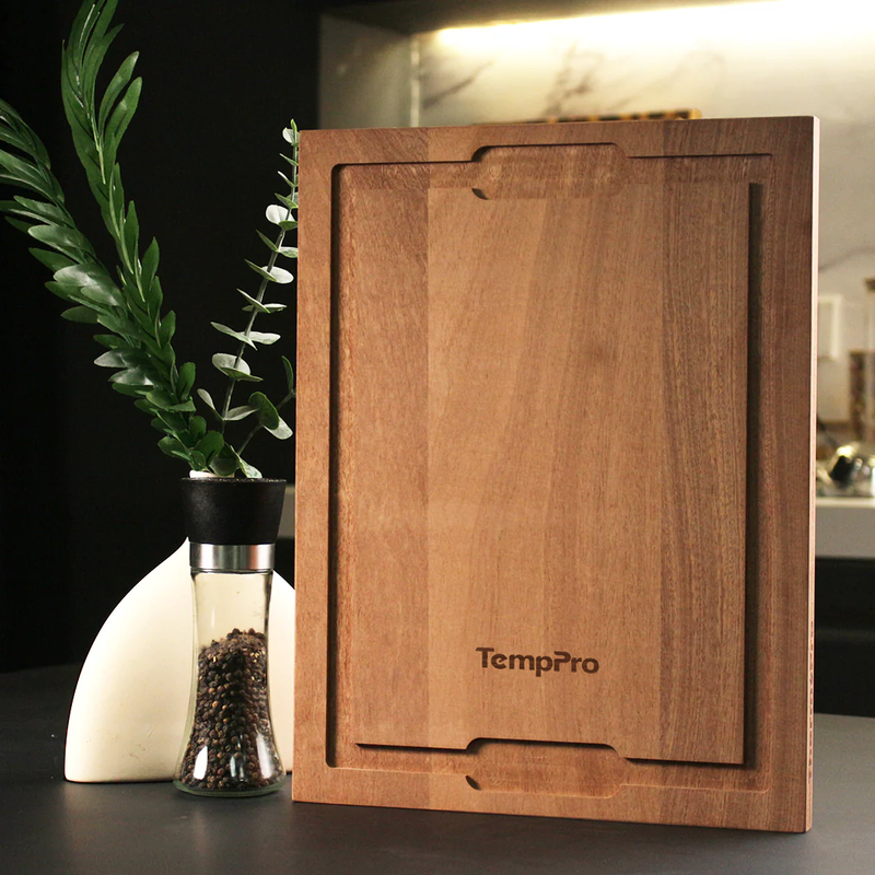TempPro Sapele Wood Cutting Board