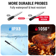 TempPro TempSpike TP960B Smart Wireless Meat Thermometer — Truly Wireless, Bluetooth