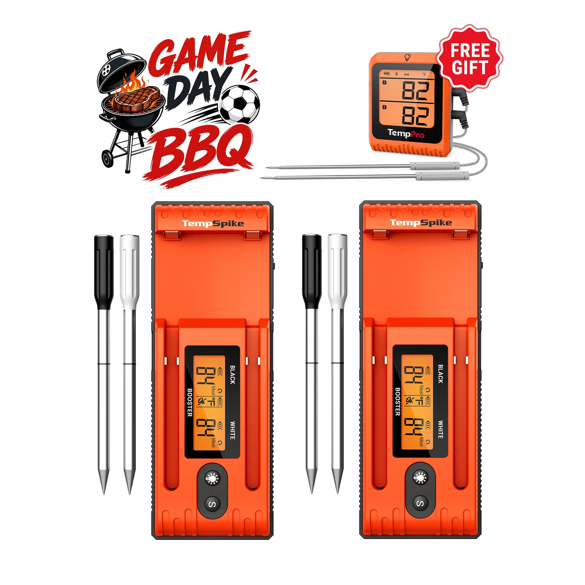 Achetez-en 1, obtenez-en 1 GRATUIT : Thermomètre à viande Bluetooth sans fil TP962 Twin TempSpike – Portée de 150 m (500 pi) – Ranger-Marketing