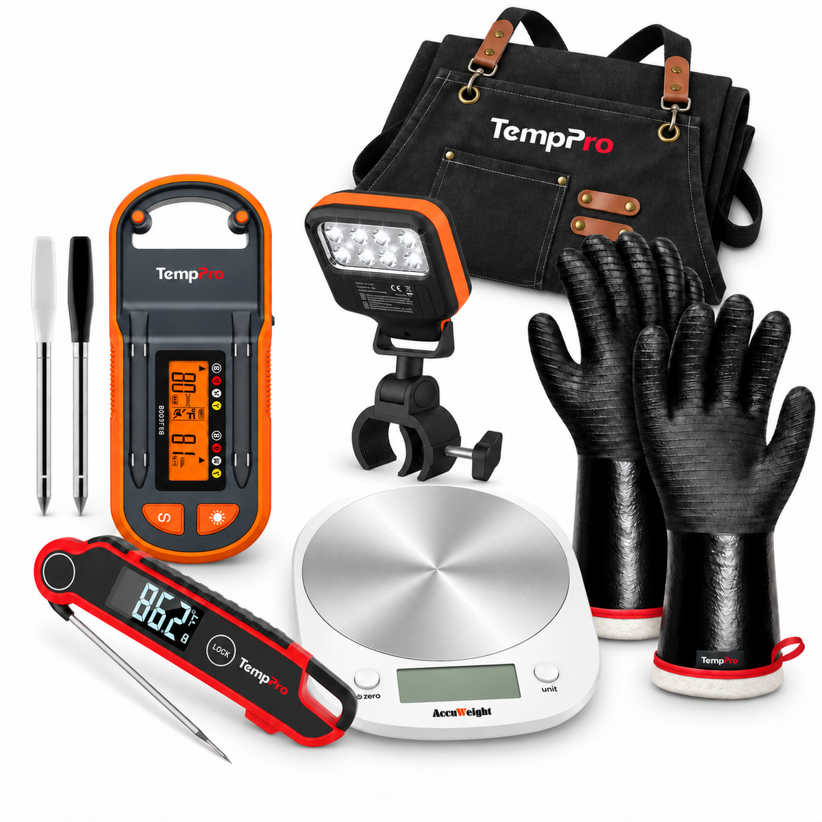 After-Dark Grill Kit — A100 grill light and all included products and free gifts