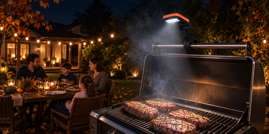 Halloween After-Dark Grill Kit: TP972, TP620, Grill Light, TP100 & IC203 + FREE Apron