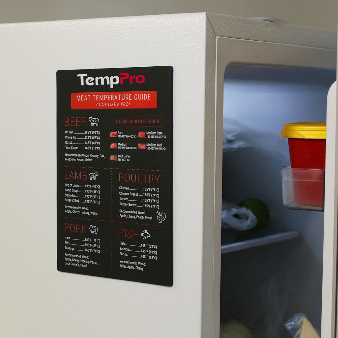 TempPro Meat Temperature Guide Sticker