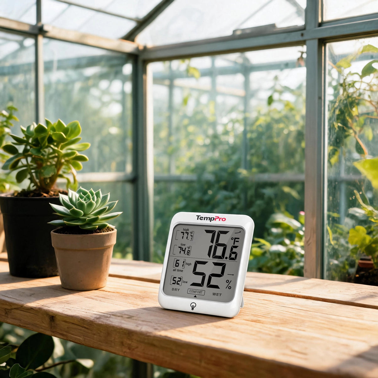 TempPro TempAir CORE TP53 Indoor Thermometer & Hygrometer — ±1°F/±2% RH, Comfort Indicator