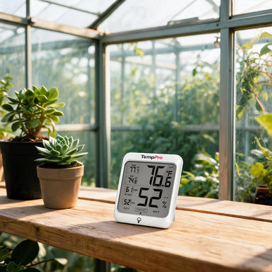 TempPro TempAir CORE TP53 Indoor Thermometer & Hygrometer — ±1°F/±2% RH, Comfort Indicator