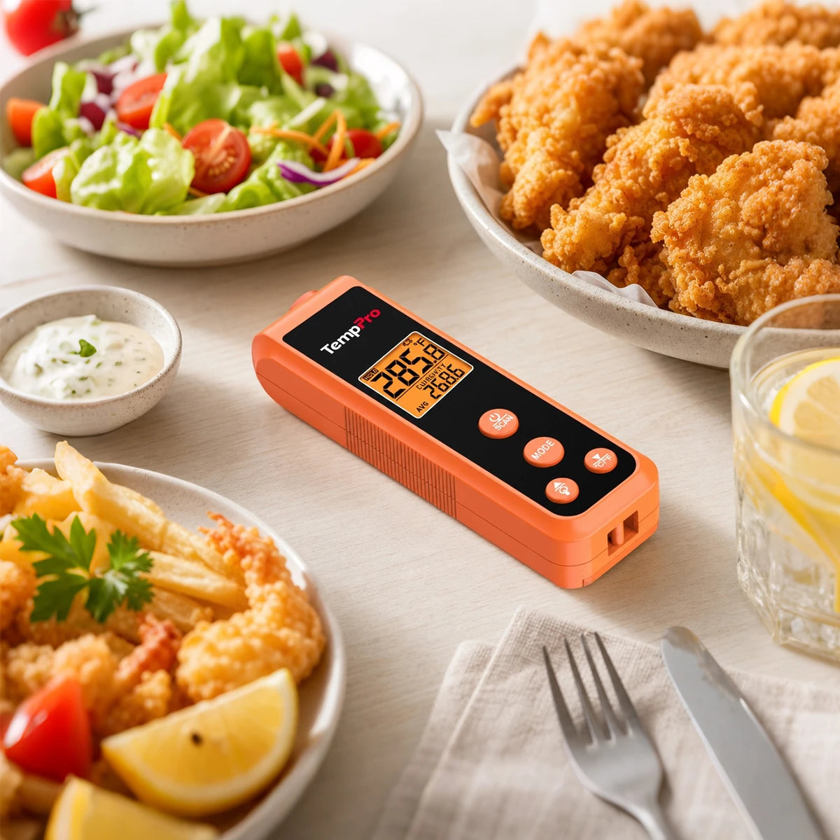 TempPro TP410 Infrared Thermometer Gun — Non-Contact Surface Temp, 12:1 D:S