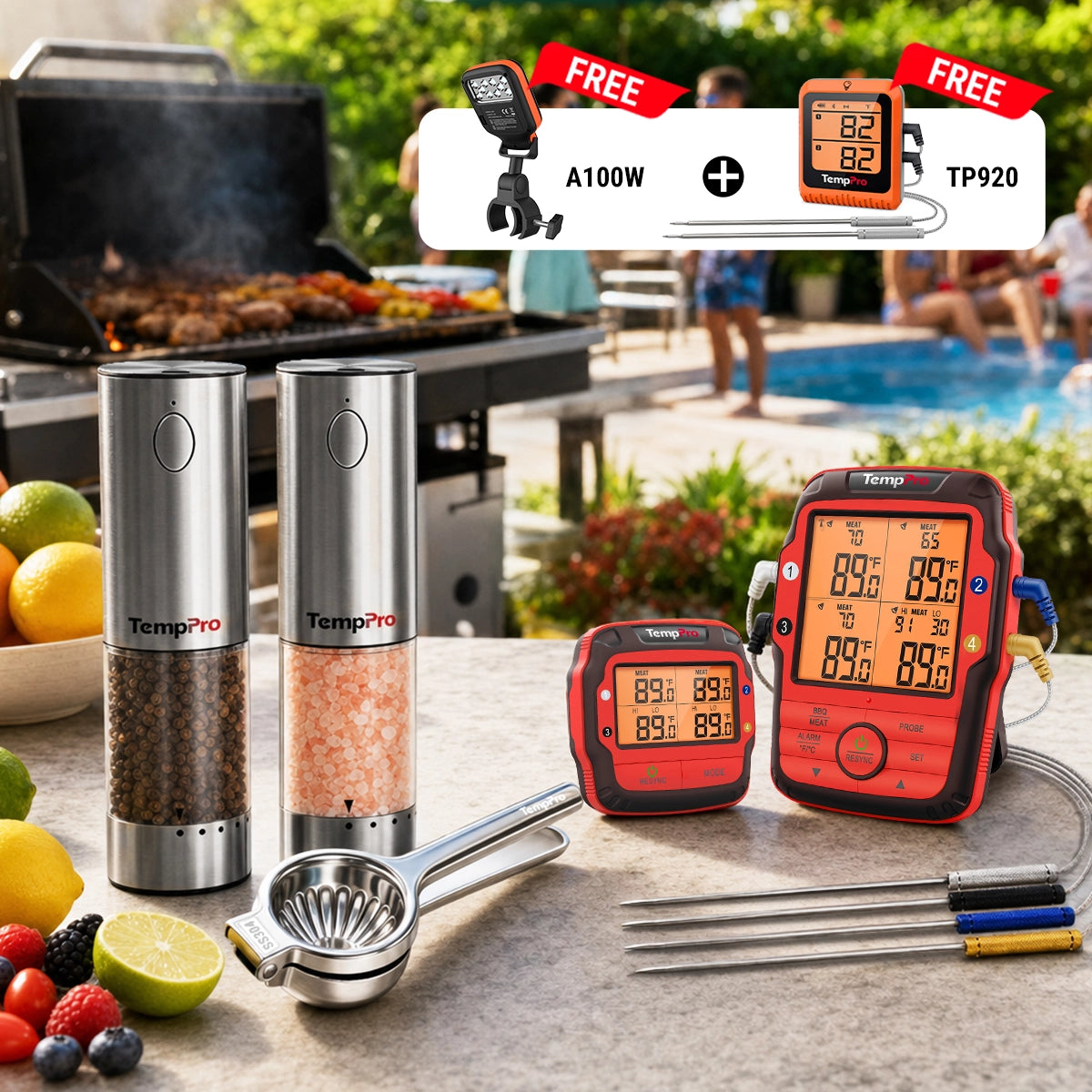 Poolside Barbecue Party Main Set